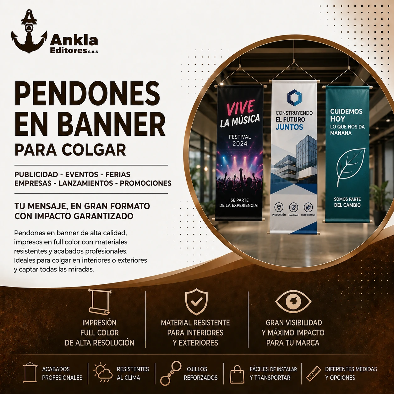 10 pendones colgar