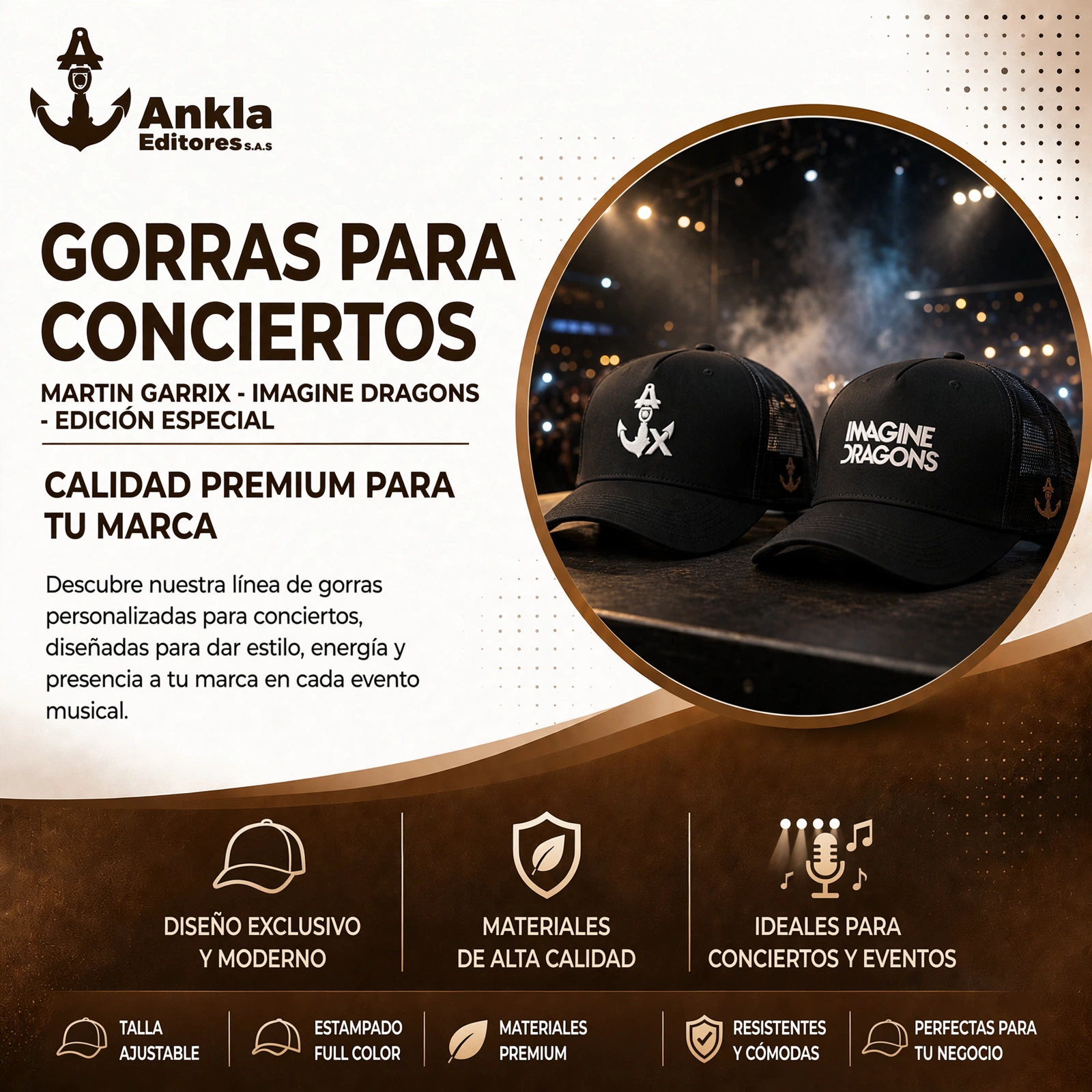 12 gorras conciertos
