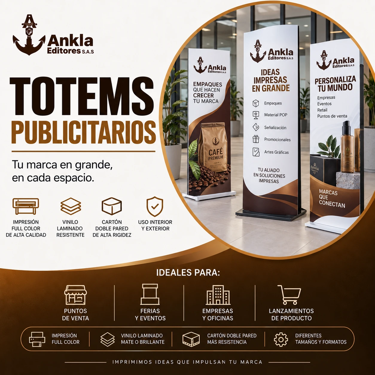 17 totems publicitarios
