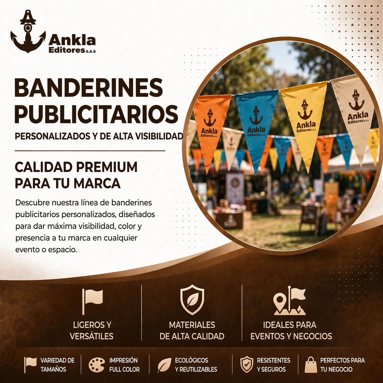 24 banderines publicitarios