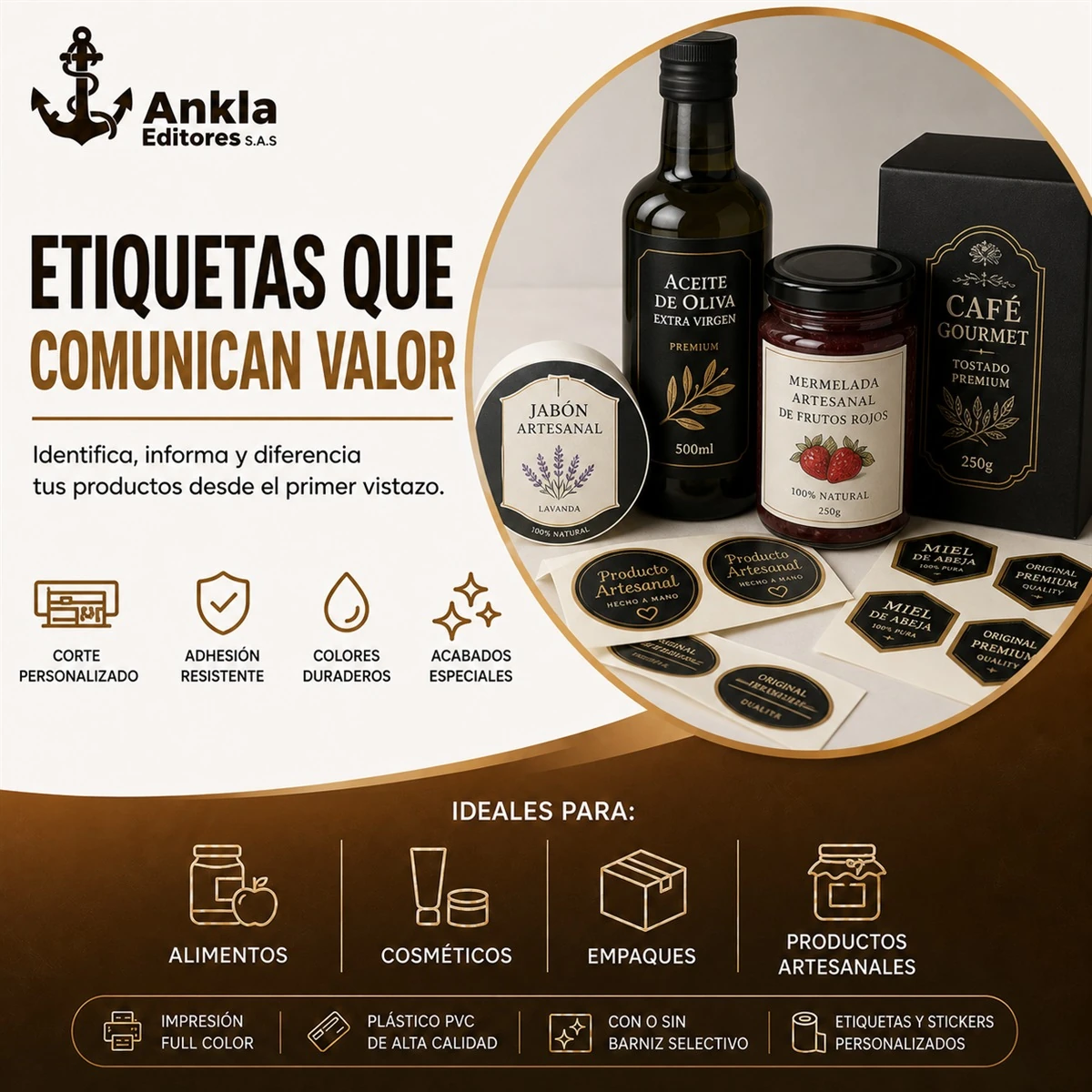 30 etiquetas productos