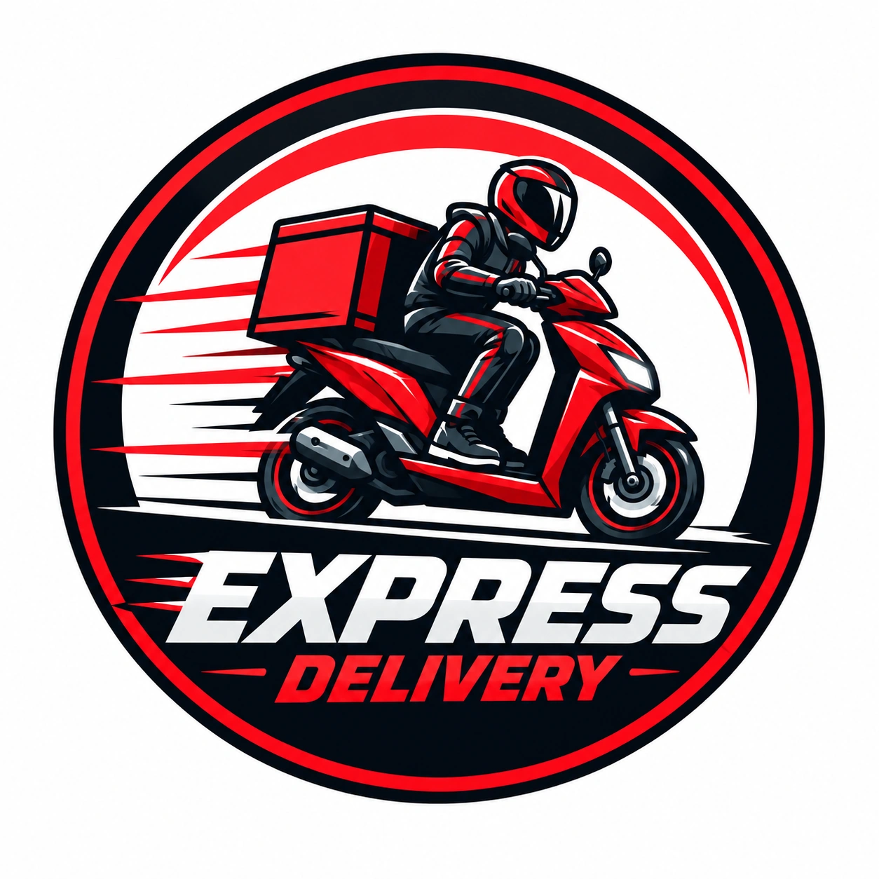 logo express delivery scooter