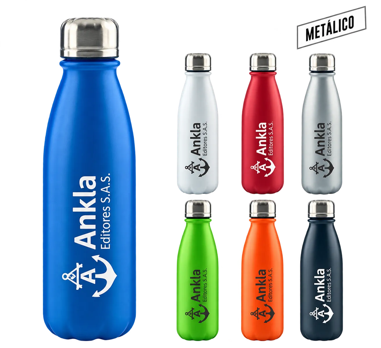 botellas metalicas ankla sin fondo liviano